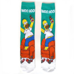 Chaussettes unisexes drôles de dessin animé Simpsons pour hommes, impression Hip Hop, nouveauté Elin Sokken, planche à roulettes