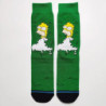 Chaussettes unisexes drôles de dessin animé Simpsons pour hommes, impression Hip Hop, nouveauté Elin Sokken, planche à roulettes