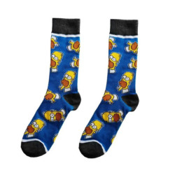 Chaussettes unisexes drôles de dessin animé Simpsons pour hommes, impression Hip Hop, nouveauté Elin Sokken, planche à roulettes