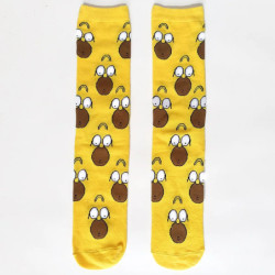 Chaussettes unisexes drôles de dessin animé Simpsons pour hommes, impression Hip Hop, nouveauté Elin Sokken, planche à roulettes