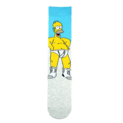 Chaussettes unisexes drôles de dessin animé Simpsons pour hommes, impression Hip Hop, nouveauté Elin Sokken, planche à roulettes