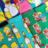 Chaussettes unisexes drôles de dessin animé Simpsons pour hommes, impression Hip Hop, nouveauté Elin Sokken, planche à roulettes