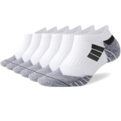 Lot de 6 paires de chaussettes de sport pour hommes, athlétiques, athlétiques, coupe basse, course, rinçage