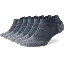 Lot de 6 paires de chaussettes de sport pour hommes, athlétiques, athlétiques, coupe basse, course, rinçage