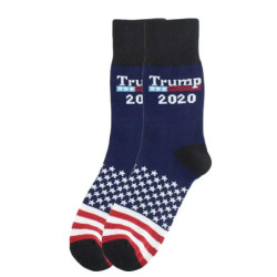 Chaussettes drôles du président Donald Trump pour hommes et femmes, parodie, rick abstrait 3D, faux cheveux, équipage, Sokken zo