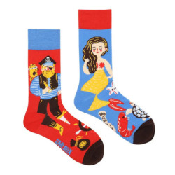 Chaussettes de marée AB originales pour hommes et femmes, chaussettes unisexes, tube moyen haut, coton extraterrestre mystère, b