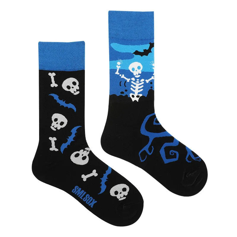 Chaussettes de marée AB originales pour hommes et femmes, chaussettes unisexes, tube moyen haut, coton extraterrestre mystère, b