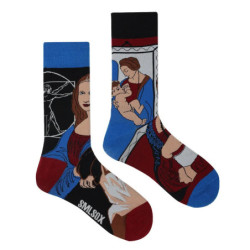 Chaussettes de marée AB originales pour hommes et femmes, chaussettes unisexes, tube moyen haut, coton extraterrestre mystère, b