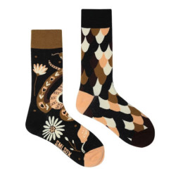 Chaussettes de marée AB originales pour hommes et femmes, chaussettes unisexes, tube moyen haut, coton extraterrestre mystère, b