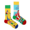 Chaussettes de marée AB originales pour hommes et femmes, chaussettes unisexes, tube moyen haut, coton extraterrestre mystère, b