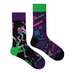 Chaussettes de marée AB originales pour hommes et femmes, chaussettes unisexes, tube moyen haut, coton extraterrestre mystère, b