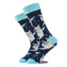 Chaussettes en coton Happy Funny pour hommes, conception extraterrestre, planète, requin, elin, unisexe, nouveauté, équipage de 