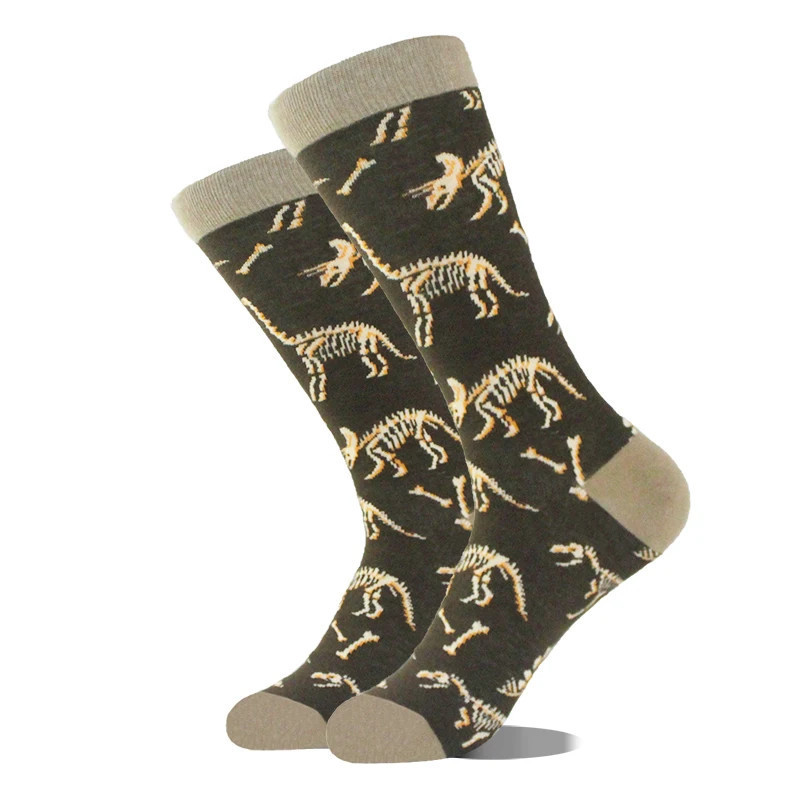 Chaussettes en coton Happy Funny pour hommes, conception extraterrestre, planète, requin, elin, unisexe, nouveauté, équipage de 