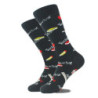 Chaussettes en coton Happy Funny pour hommes, conception extraterrestre, planète, requin, elin, unisexe, nouveauté, équipage de 