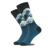 Chaussettes en coton Happy Funny pour hommes, conception extraterrestre, planète, requin, elin, unisexe, nouveauté, équipage de 