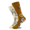 Chaussettes en coton Happy Funny pour hommes, conception extraterrestre, planète, requin, elin, unisexe, nouveauté, équipage de 