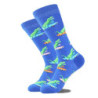 Chaussettes en coton Happy Funny pour hommes, conception extraterrestre, planète, requin, elin, unisexe, nouveauté, équipage de 