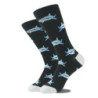 Chaussettes en coton Happy Funny pour hommes, conception extraterrestre, planète, requin, elin, unisexe, nouveauté, équipage de 