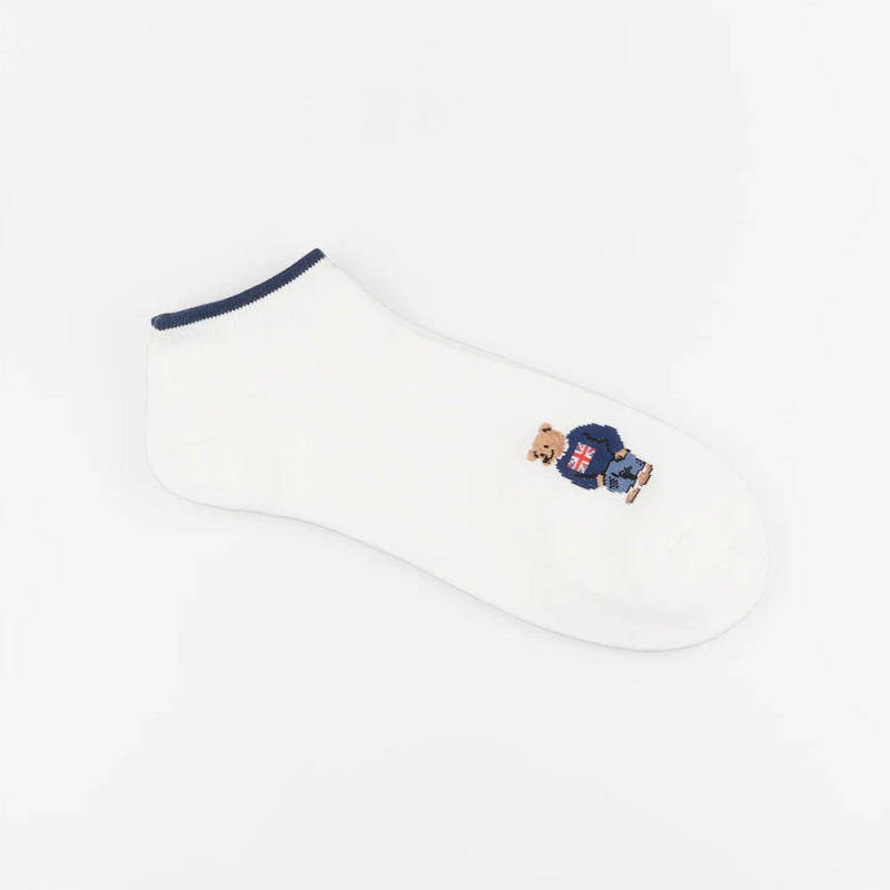 Dessin animé Gentleman ours hommes chaussettes coton Harajuku Skateboard chaussettes nouveauté respirant Sox cadeau de noël homm