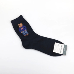 Dessin animé Gentleman ours hommes chaussettes coton Harajuku Skateboard chaussettes nouveauté respirant Sox cadeau de noël homm