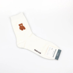 Dessin animé Gentleman ours hommes chaussettes coton Harajuku Skateboard chaussettes nouveauté respirant Sox cadeau de noël homm