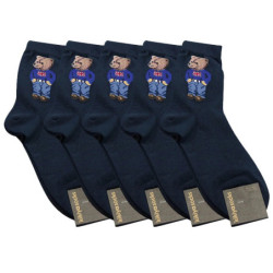 Dessin animé Gentleman ours hommes chaussettes coton Harajuku Skateboard chaussettes nouveauté respirant Sox cadeau de noël homm