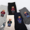 Dessin animé Gentleman ours hommes chaussettes coton Harajuku Skateboard chaussettes nouveauté respirant Sox cadeau de noël homm