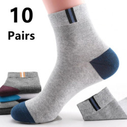 10 paires respirant coton sport bas hommes fibre de bambou automne et hiver hommes chaussettes