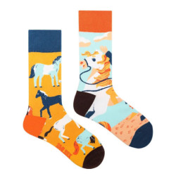 Chaussettes colorées unisexes en coton pour hommes et femmes, chaussettes originales AB Tide, chat, chien, koala, vache, quatre 