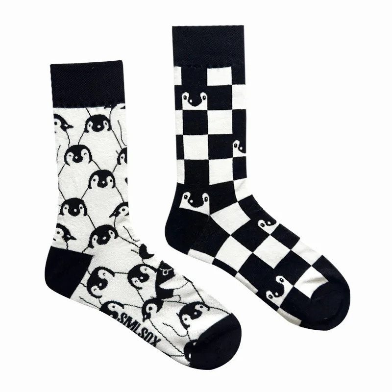 Chaussettes colorées unisexes en coton pour hommes et femmes, chaussettes originales AB Tide, chat, chien, koala, vache, quatre 