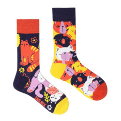 Chaussettes colorées unisexes en coton pour hommes et femmes, chaussettes originales AB Tide, chat, chien, koala, vache, quatre 