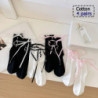 Chaussettes d'affaires mi-longues en coton noir, chaussettes décontractées monochromes, doux et chauds, automne et hiver, 4 pair