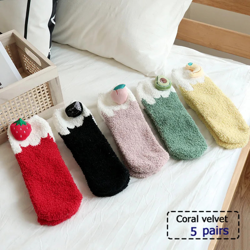 Chaussettes d'affaires mi-longues en coton noir, chaussettes décontractées monochromes, doux et chauds, automne et hiver, 4 pair