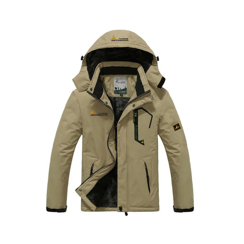 Parka coupe-vent pour hommes, manteaux de fourrure coupe-vent épais et chauds, style militaire à capuche, vestes d'hiver Anorak 