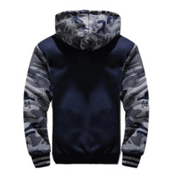 Veste épaisse de Camouflage à capuche pour homme, doudoune polaire à manches longues, décontractée, Streetwear, hiver