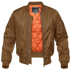 MAGCOMSEN-Blouson Bombardier pour Homme, Veste Coupe-Vent, Doublure Orange, Chaud, Décontracté, Optique, Happator, Automne, Hive