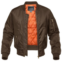 MAGCOMSEN-Blouson Bombardier pour Homme, Veste Coupe-Vent, Doublure Orange, Chaud, Décontracté, Optique, Happator, Automne, Hive