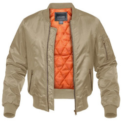 MAGCOMSEN-Blouson Bombardier pour Homme, Veste Coupe-Vent, Doublure Orange, Chaud, Décontracté, Optique, Happator, Automne, Hive