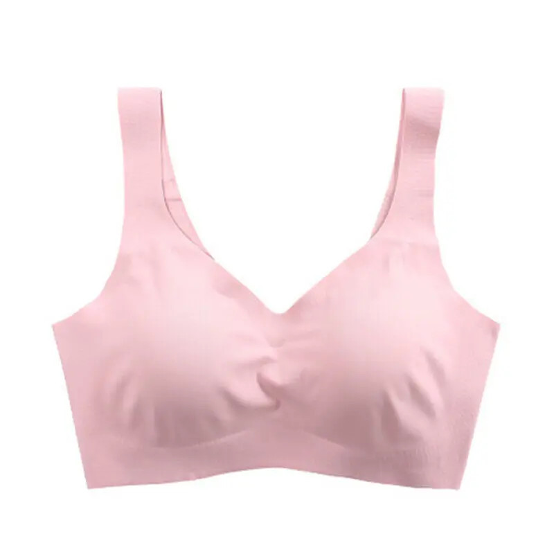 Soutien-gorge push-up respirant sans couture pour femme, sous-vêtement sans anneau en acier, bralette de levage, coussin de poit