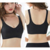 Soutien-gorge push-up respirant sans couture pour femme, sous-vêtement sans anneau en acier, bralette de levage, coussin de poit