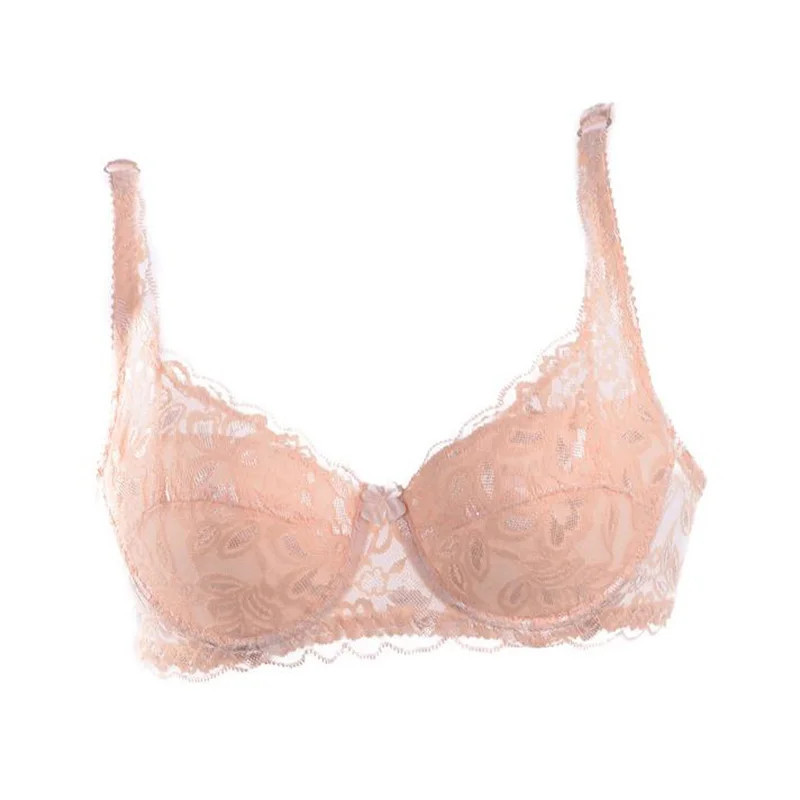 Soutiens-gorge en dentelle florale pour femmes, soutien-gorge push-up mince, sous-vêtements respirants, lingerie sexy, document 