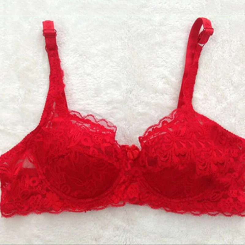 Soutiens-gorge en dentelle florale pour femmes, soutien-gorge push-up mince, sous-vêtements respirants, lingerie sexy, document 