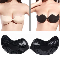 Soutien-gorge Push Up Invisible pour Femme, Sans Bretelles, Dos aux, Fermeture Avant Sans Couture, Sous-vêtements Bralette, Cous