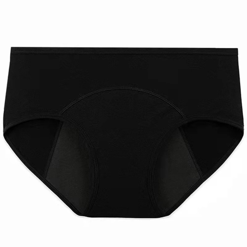 Culotte Menstruelle Très Abondante pour Femme, Slip en Coton Respirant, Taille Basse, Sous-Vêtements de Période Physiologique