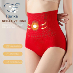 Flarixa-Culotte amincissante sans couture pour femme, taille haute, pantalon abdominal post-partum, sous-vêtement amincissant