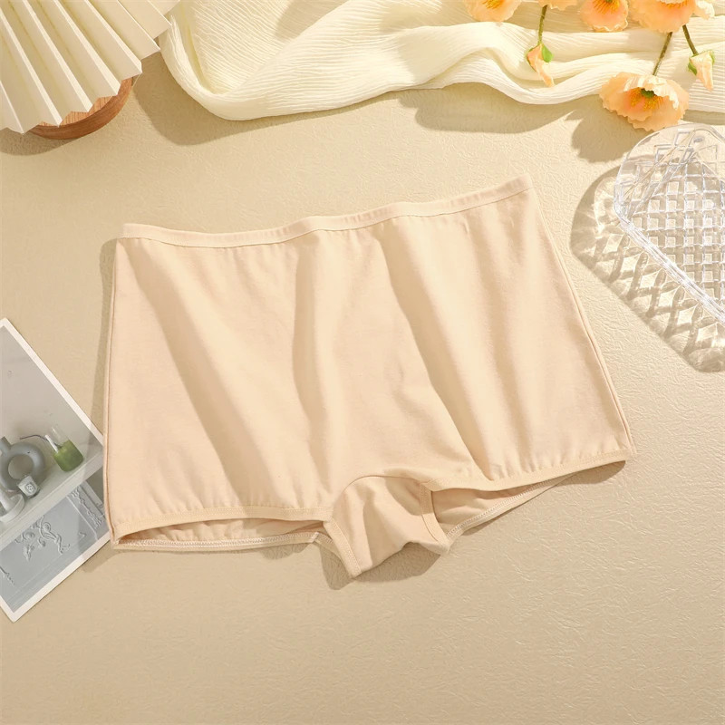 Nouvelle culotte femme en coton sans couture sport boxeurs sous-vêtements femme solide document slips confortable Lingerie InDis