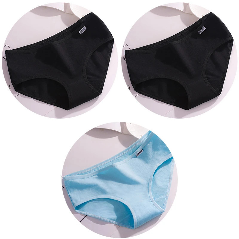 Sous-vêtements confortables en coton respirant pour femmes, culottes mi-audio, slips grande taille, documents bonbons, haute qua