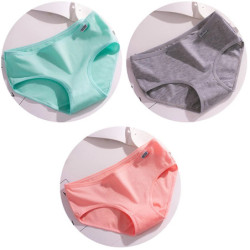 Sous-vêtements confortables en coton respirant pour femmes, culottes mi-audio, slips grande taille, documents bonbons, haute qua