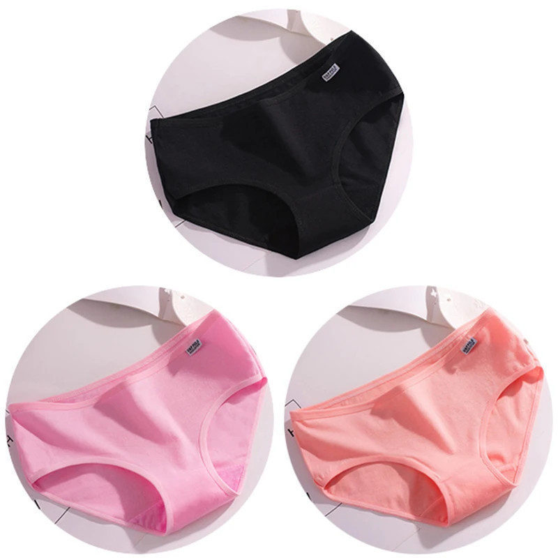 Sous-vêtements confortables en coton respirant pour femmes, culottes mi-audio, slips grande taille, documents bonbons, haute qua