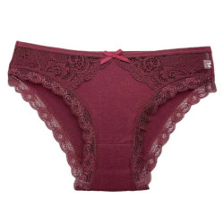 Culotte en dentelle taille basse pour femme, caleçon sexy, lingerie en coton, nouveauté, ensemble de 5 pièces